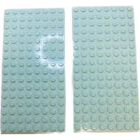 Lego Plate 8x16 Pack Of 2 Light Aqua