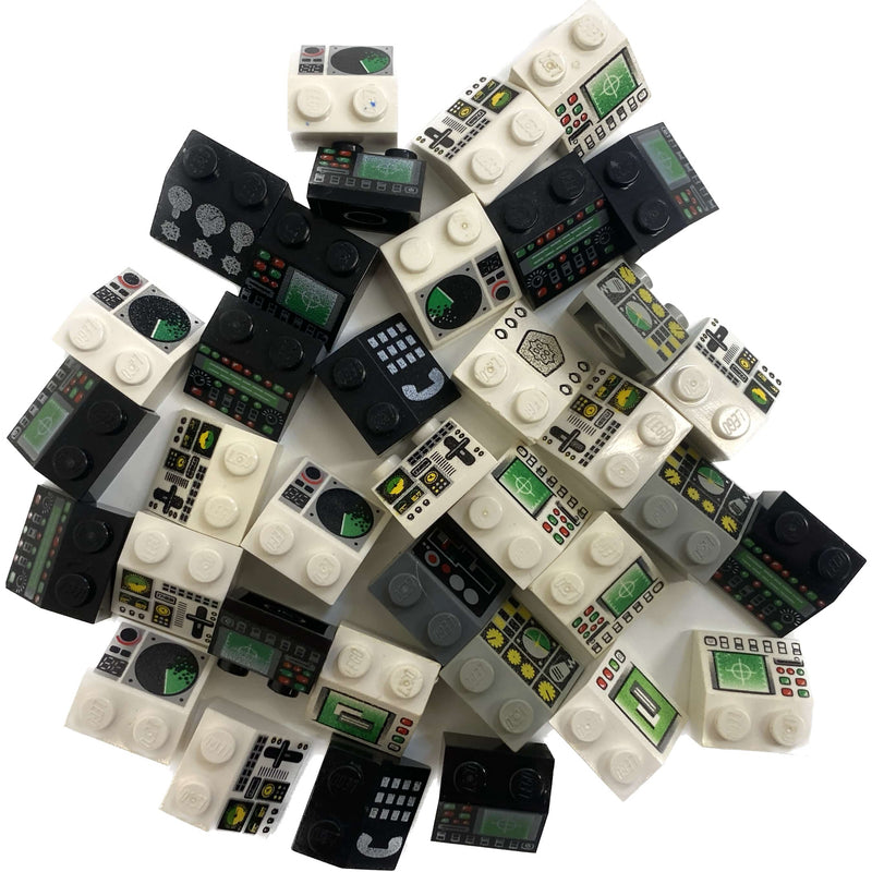 Lego Printed Slopes Pack Displays Computer Screens Registers Space City #67747