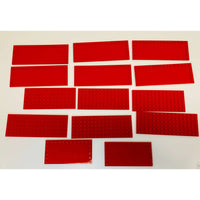 Lego Red Plates And Tiles Fun Pack Includes Rare Large Sizes #63945