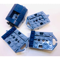 Lego Roller Coaster Car Pack Of 4 Sand Blue / Dark #60892