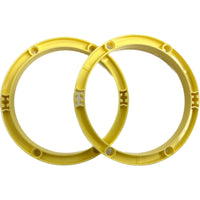 Lego Round Support Girder 11x11 Pack Of 2 Bright Light Yellow #68285