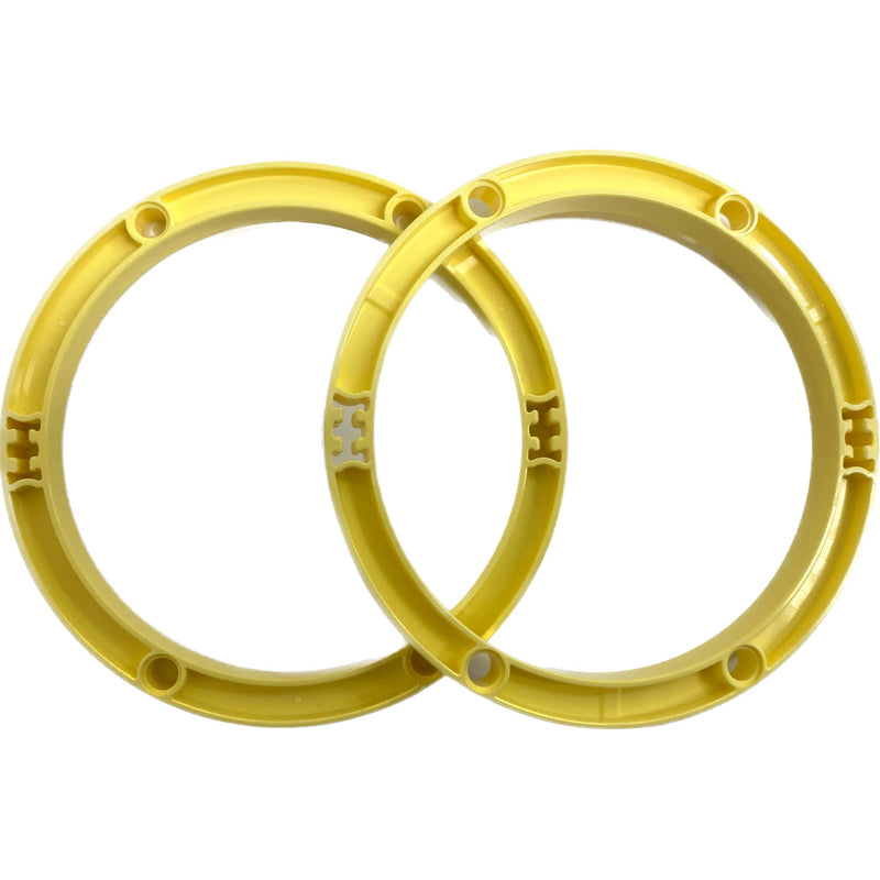 Lego Round Support Girder 11x11 Pack Of 2 Bright Light Yellow #68285