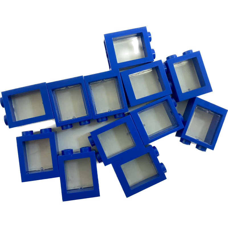 Lego Small Window Pack Blue 1x2x2 Rare Colour #65828
