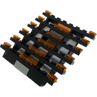 Lego Stairs Pack Of 2 Black With Trans Orange Details Star Wars Carbonite Chamber #67713