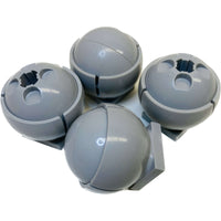 Lego Star Wars Ball Turret 3x3 Pack Of 4 Light Bluish Grey #58648