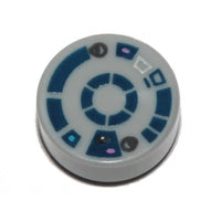Lego Star Wars Printed Round Tile 1x1 R2-d2 Pattern #66059