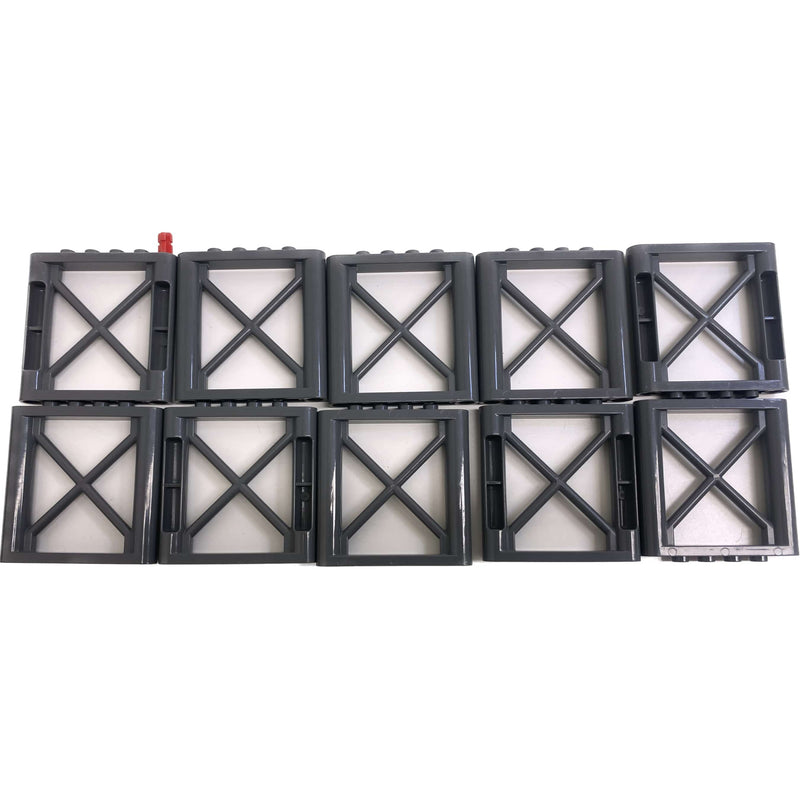Lego Support Girder 1x6x5 Pack Of 10 Dark Bluish Grey #69474