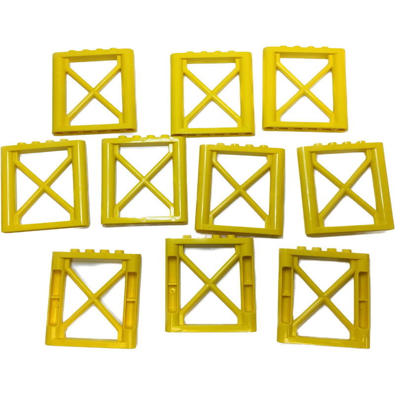 Lego Support Girder 1x6x5 Pack Of 10 Yellow #68589