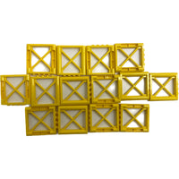 Lego Support Girder 1x6x5 Pack Of 14 Yellow #69497