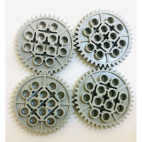 Lego Technic 40 Tooth Gears Pack Of 4 Light Grey (old Shade) #66888