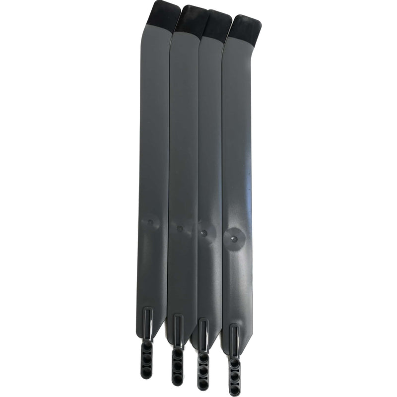 Lego Technic Large Rotor Blade Pack Of 4 Black Tip #64406