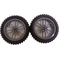 Lego Technic Motorcycle Tyre 100.6 Pack Of 2 With Dark Bluish Grey Hub 75x17mm #65810