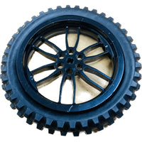 Lego Technic Motorcycle Tyre 100.6mm With Black Hub 75x17mm #60281