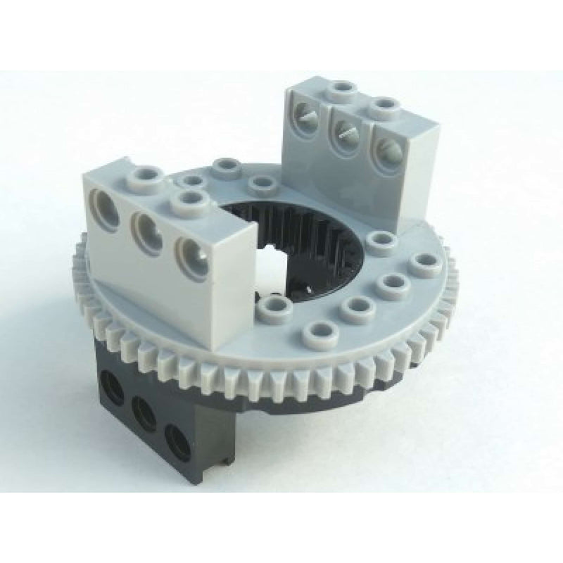 Lego Technic Turntable 56 Tooth Light Bluish Grey / Black #66136