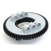 Lego Technic Turntable 60 Tooth Light Bluish Grey / Black #65602