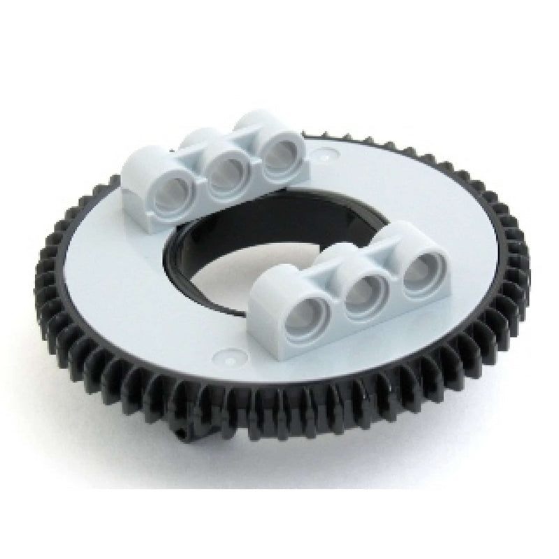 Lego Technic Turntable 60 Tooth Light Bluish Grey / Black #65602
