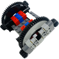 Lego Technic Turntable 60 Tooth Light Bluish Grey / Black Pack Of 2 In Incomplete chunk #67844