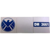 Lego Tile 6x6 Pack Of 3 Light Bluish Grey Marvel Avengers Shield #68284