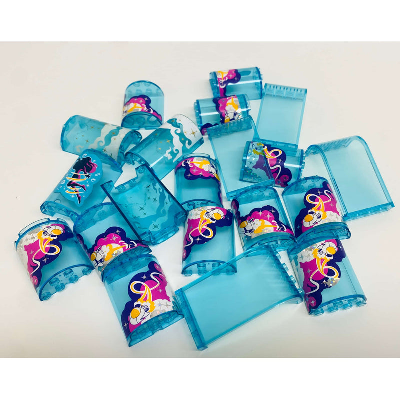 LEGO Trans Light Blue Curved Panels Pack #53869