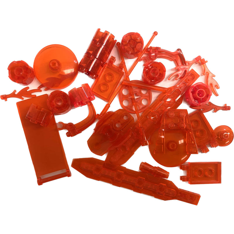 Lego Trans Neon Orange Fun Pack Mixed Pieces #67356