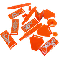 Lego Trans Neon Orange Fun Pack Mixed Pieces Nexo Knights #65160