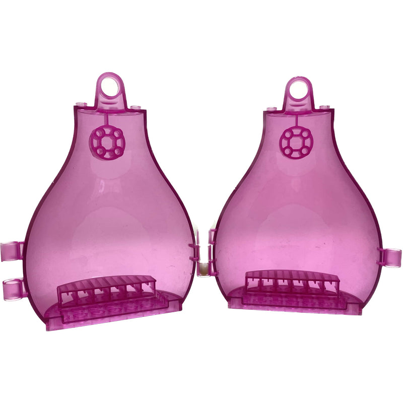 Lego Trolls Pear-shaped Container Pod 5x12x14 Pack Of 2 Trans Pink #68178