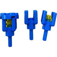 Lego Vintage Pirates Blue Holder Pack Of 3 Rare!! #65594