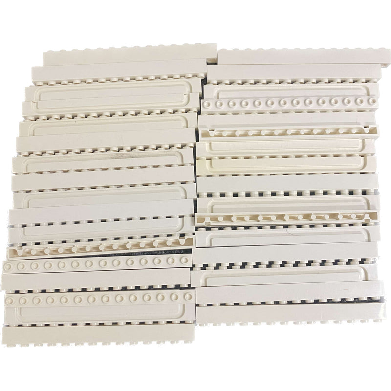 Lego White Brick 1x14 With Groove Pack Of 33 #69495