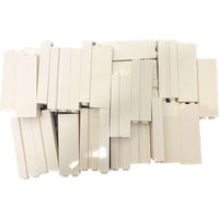 Lego White Brick 1x2x5 With Groove Pack Of Approx 27 #68434
