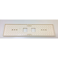 Lego White Train Base 6x24 2 Square Cutouts And 3 Round Holes Each End - LEGO
