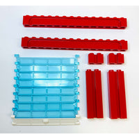 Lego Garage Roller Door Red White Trans Light Blue #56582