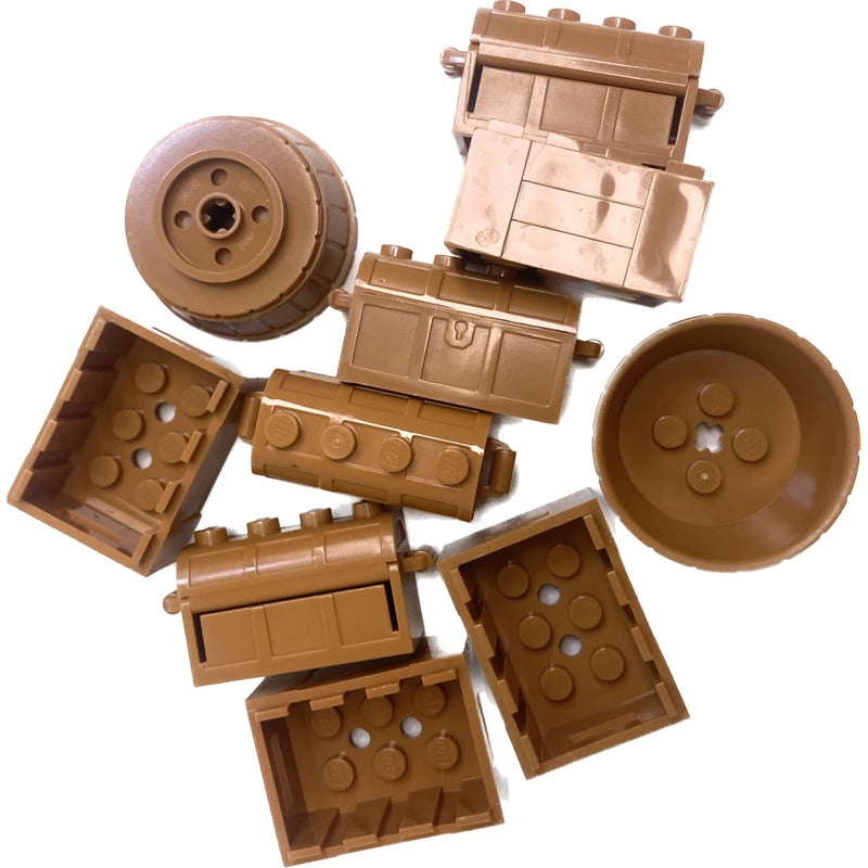 Lego Medium Nougat Barrels Treasure Chests And Crates Fun Pack #57616