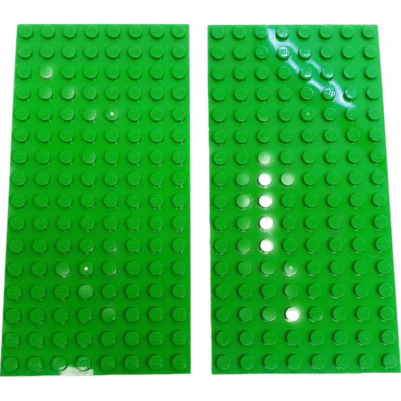 Lego Plate 8x16 Pack Of 2 Bright Green - LEGO