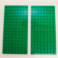 Lego Plate 8x16 Pack Of 2 Green - LEGO