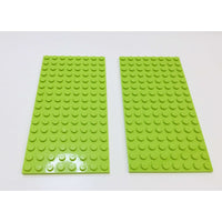 Lego Plate 8x16 Pack Of 2 Lime - LEGO