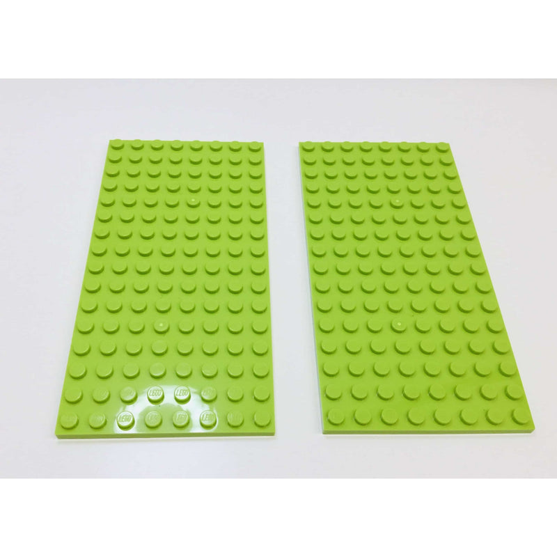 Lego Plate 8x16 Pack Of 2 Lime - LEGO