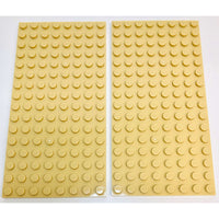 Lego Plate 8x16 Pack Of 2 Tan - LEGO