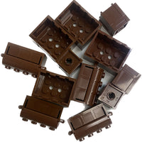 Lego Reddish Brown Barrels Crates Treasure Chests Fun Pack #57671