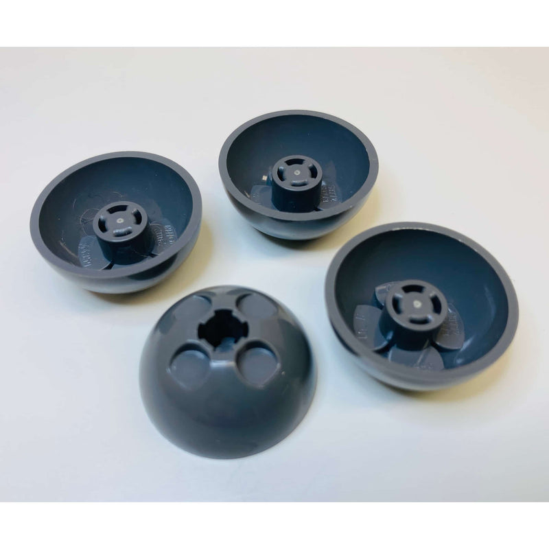 Lego Star Wars Ball Turret 3x3 Hemisphere Pack Of 4 Dark Bluish Grey #56571