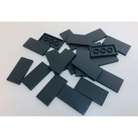 Lego Tile 2x4 Brand New Pack Of 20 Dark Bluish Grey - LEGO