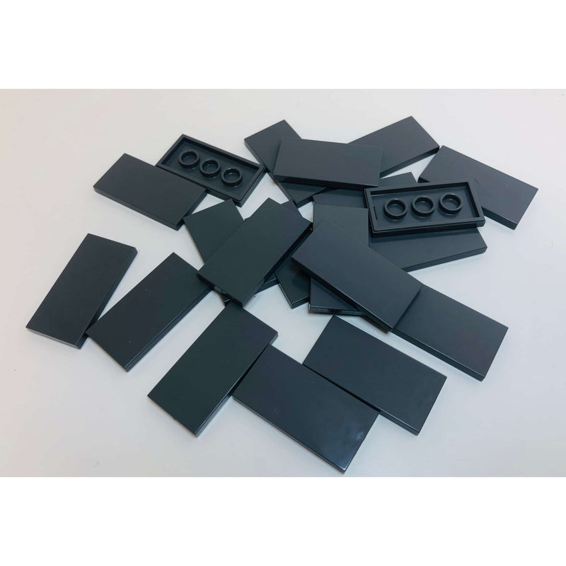 Lego Tile 2x4 Brand New Pack Of 20 Dark Bluish Grey - LEGO