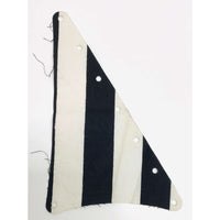 Lego Vintage Pirates Cloth Sail Triangular Black And White Stripes #50425 - LEGO
